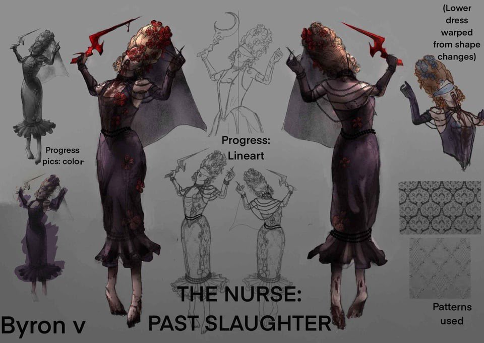 Le_Sseraphin's tweet photo. anyways rip to the most gorgeous skin i’ve ever seen for dbd. @DeadbyDaylight pls don’t let this perfect submission go to waste. really glad we could get a robot skin for the robot killer and a bedsheet tho https://t.co/Qo34KsEjRm