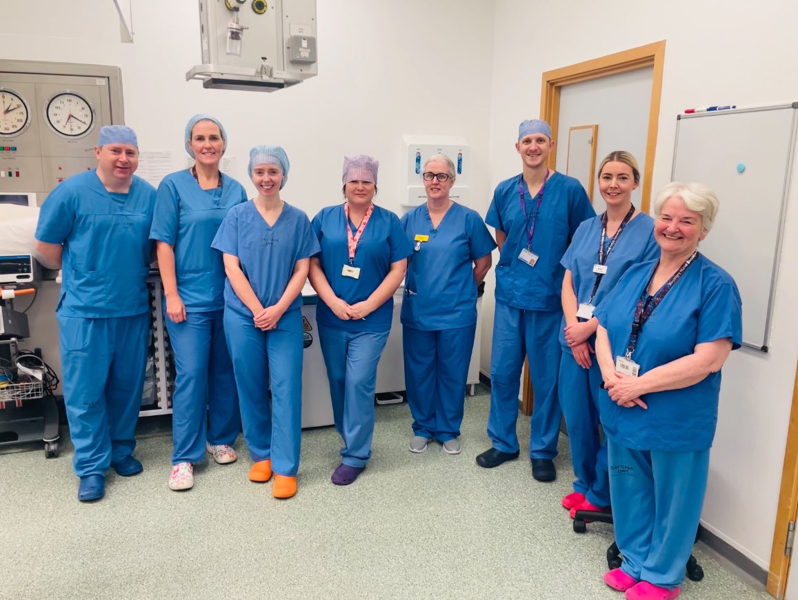Well done to Sr Julia and team in daycase theatres along with Gaynor and Glenda@WesternHSCTrust and Mr Edward Pritchard, Paediatric Consultant Ophthalmologist <a href="/BelfastTrust/">Belfast Trust</a> on the commencement of a regional paediatric surgical list. ❤️#dontstopbelieving #collaborativeworking