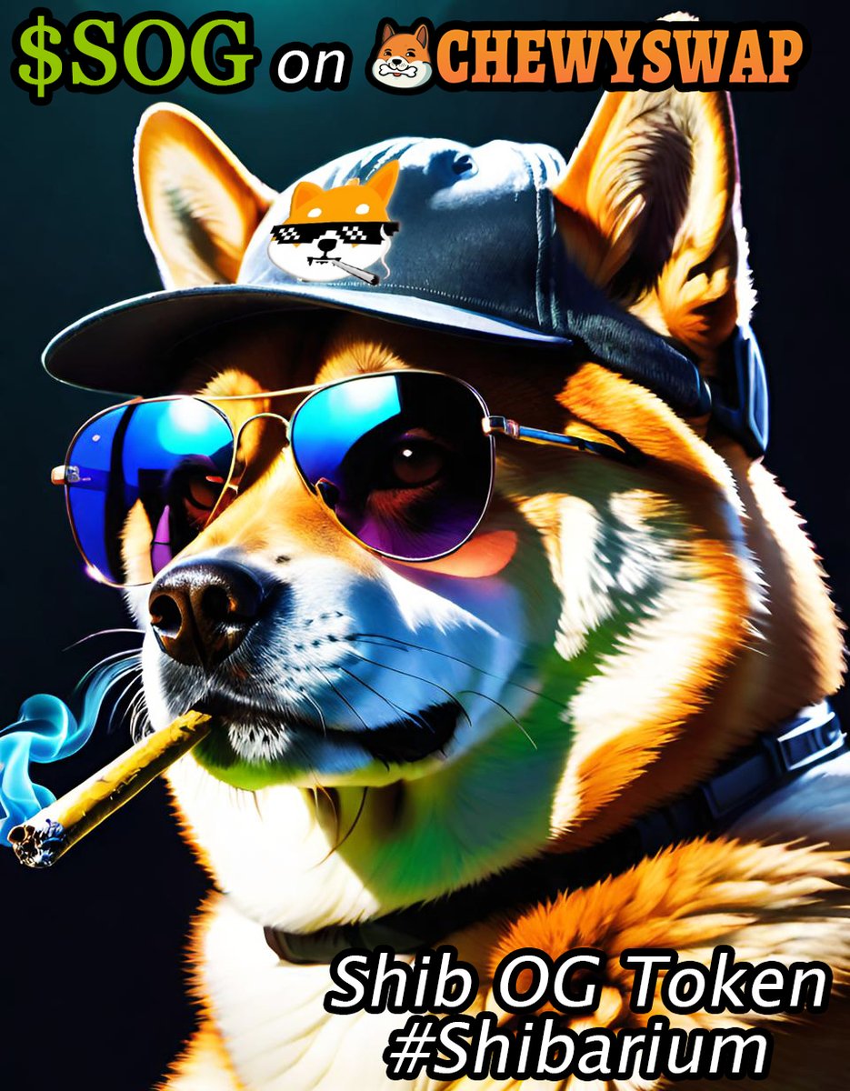 Shanezorz's tweet photo. #Shib OG token on #Shibarium network. A token for the old school and new recruits to hold who have stayed true to the #ShibArmy and help us grow, together! 

Swap and buy on @ChewySwap Dex!
0xa545EB65ADee9E81556646b2Cda633F02BDd6038

https://t.co/noS6f6eLps https://t.co/kcRb1uhHlZ