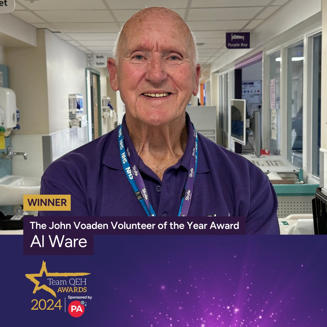 The QEH King's Lynn (@teamqeh) on Twitter photo Next, The John Voaden Volunteer of the Year Award.
Finalists:
⭐️ Al Ware
⭐️ Andrew Doughty
⭐️ Pearl Proctor
To present this award we welcome Chair of <a href="/norfolkcc/">Norfolk County Council</a> Cllr Stuart Dark to the stage.
🏆 The winner of The John Voaden Volunteer of the Year Award is Al Ware. Next, The John Voaden Volunteer of the Year Award.
Finalists:
⭐️ Al Ware
⭐️ Andrew Doughty
⭐️ Pearl Proctor
To present this award we welcome Chair of <a href="/norfolkcc/">Norfolk County Council</a> Cllr Stuart Dark to the stage.
🏆 The winner of The John Voaden Volunteer of the Year Award is Al Ware.