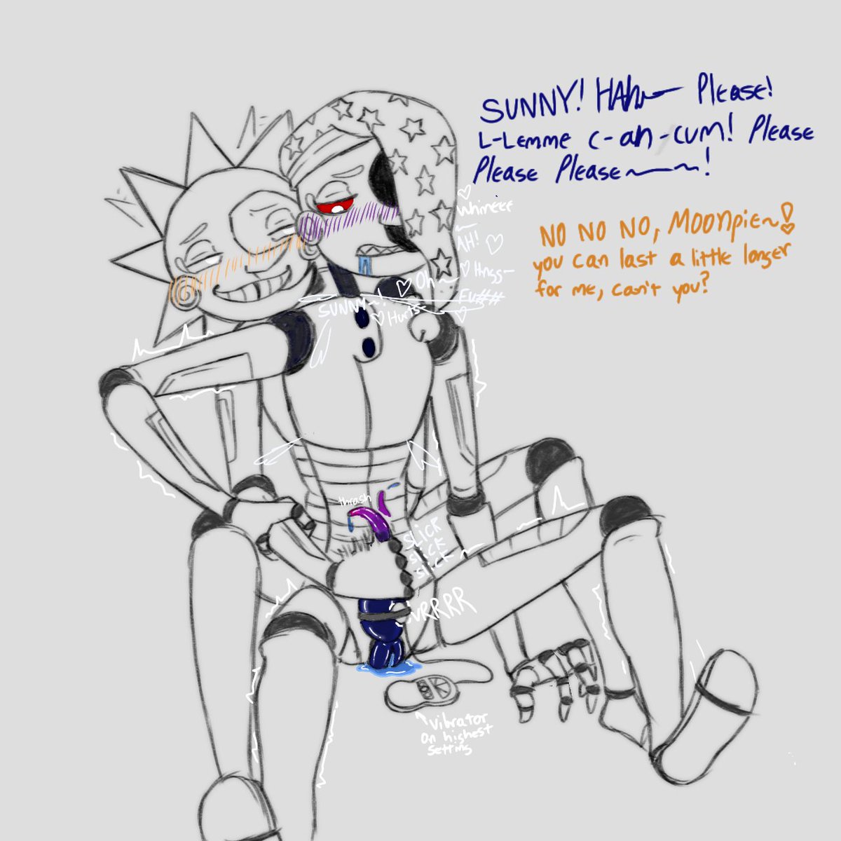#kinktober/#SMinktober day 1- Edging
Moon doesn't beg often, but Sun knows just what to do to make him