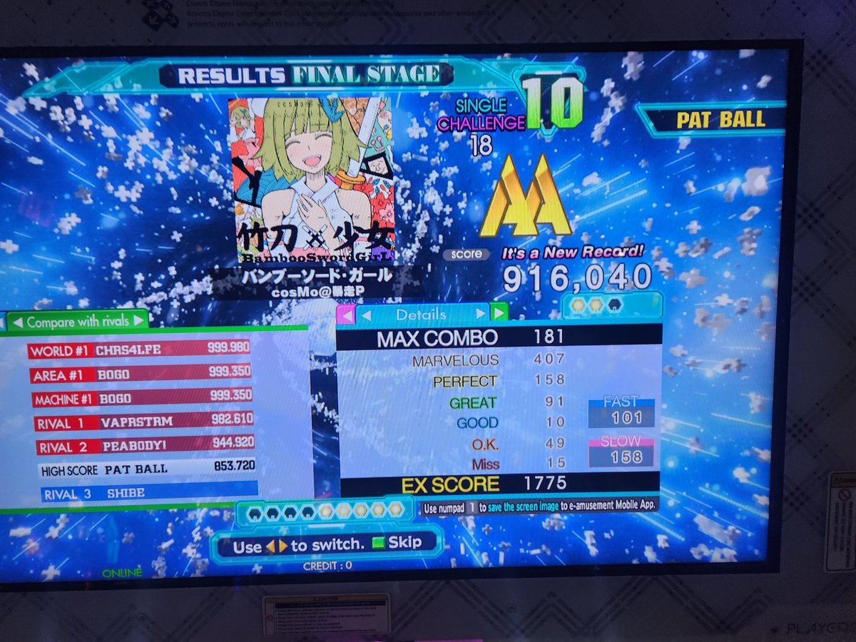 pball0010's tweet photo. It's that time of the year again!
#spookyscores no1 of 2024 
Shoutouts to  @OhioDDR crew and @Foureyedalien https://t.co/akoFjZx1v0