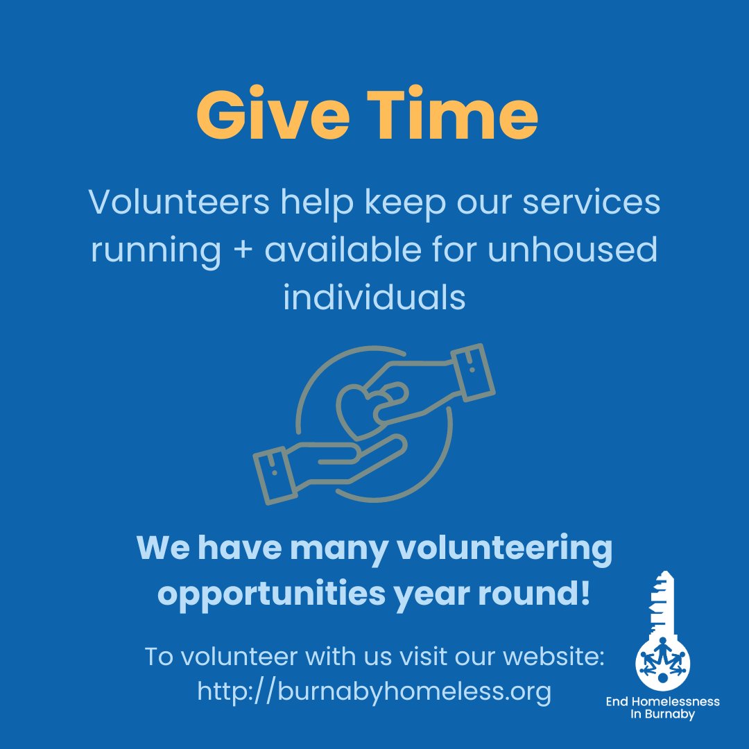 There is always something you can do about homelessness! Join us here to help end homelessness in Burnaby: burnabyhomeless.org/volunteer/