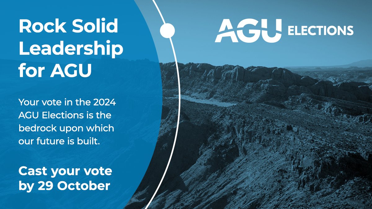 Dr. Christy Till (she/her) (@this_life) on Twitter photo Tap..tap..tap....this thing on? Been on a while but here to encourage everyone to vote in #AGUElections by Oct 29th! I'm on the <a href="/theAGU/">AGU (American Geophysical Union)</a> ballot along with lots of amazing other folks!
(AGU members, your voting link is in your email📧)
agu.org/elections Tap..tap..tap....this thing on? Been on a while but here to encourage everyone to vote in #AGUElections by Oct 29th! I'm on the <a href="/theAGU/">AGU (American Geophysical Union)</a> ballot along with lots of amazing other folks!
(AGU members, your voting link is in your email📧)
agu.org/elections