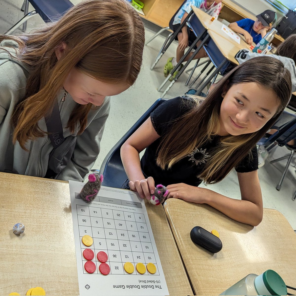 We played a doubling game today as we practice our multiplication strategies!