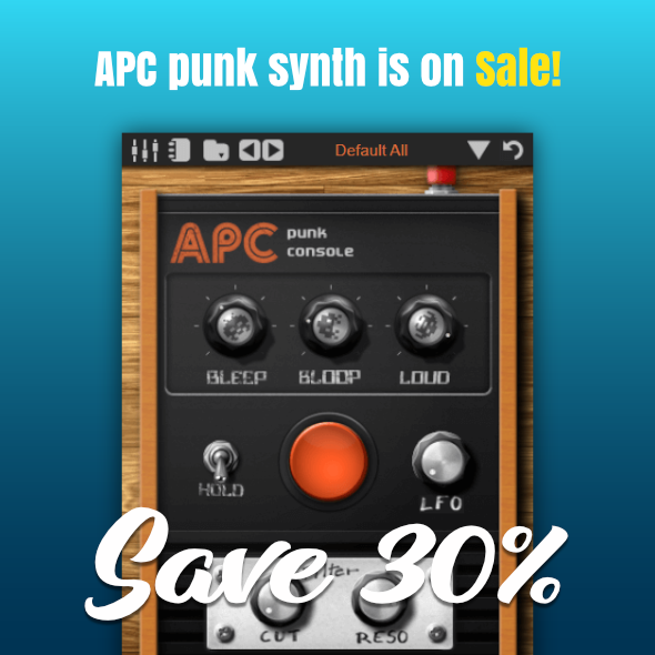 TekitAudio's tweet photo. APC punk console synthesizer plugin is on sale! Save 30% at https://t.co/p5rKdHwD0H or https://t.co/KJpLEwX8aL

#vst #audioproducer #vstplugin #audioplugin #ataripunkconsole #synthesizer #audiounit #musicproducer #musicproduction #audio #SoundDesign https://t.co/qx2eebQNlW