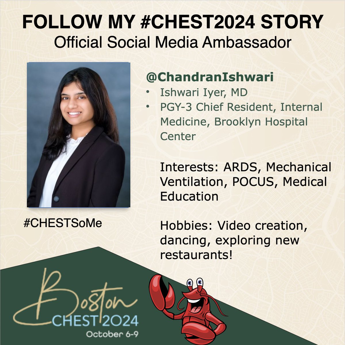So excited for #CHEST2024 can’t wait to learn from and meet new people w similar interests 🫁🫶 #CHESTSoMe

<a href="/accpchest/">CHEST</a>
