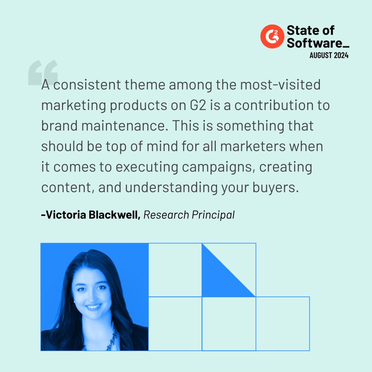 G2dotcom's tweet image. How do the most-visited #marketing products on G2 stay on top? 

Our Research Principal Victoria Blackwell says it’s all about brand care💅. 

Congrats to the top trio from our August #StateofSoftware report: @HubSpot Marketing Hub, @Kahoot, &amp;amp; @semrush! 🎉 

Dig in further here:…