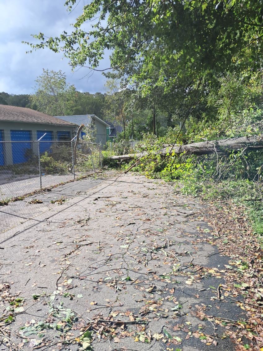 Woof - few more feet and this building at our Asheville storage facility would be toast.

Still assessing all the damage but we got lucky that’s for sure.