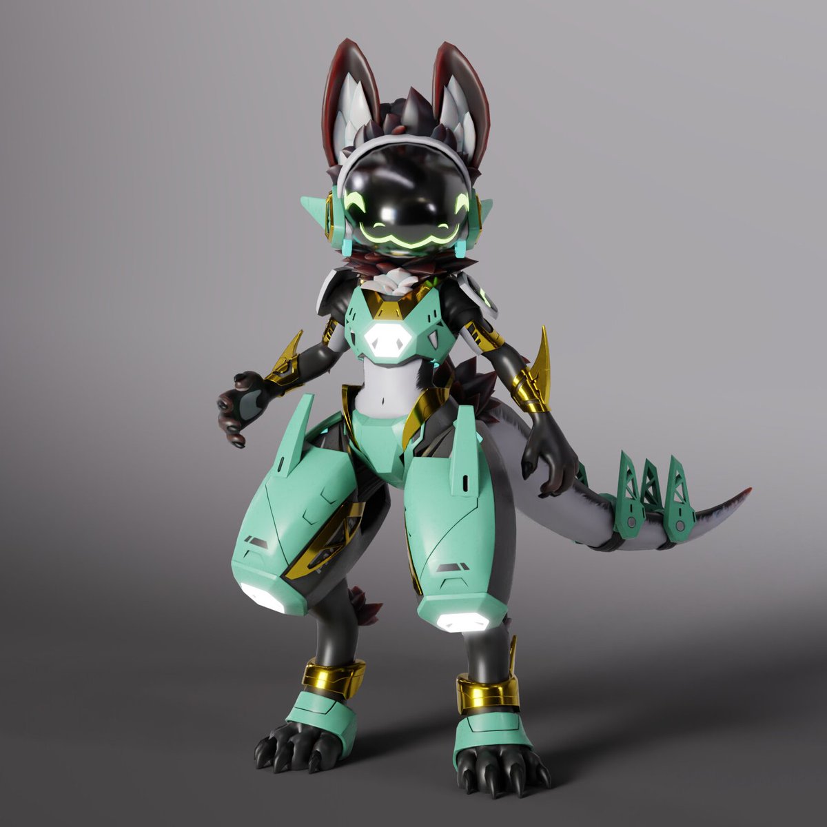 Protogen X Protogen Mint V1.5 out; Digi, public sample version in VRChat created ...