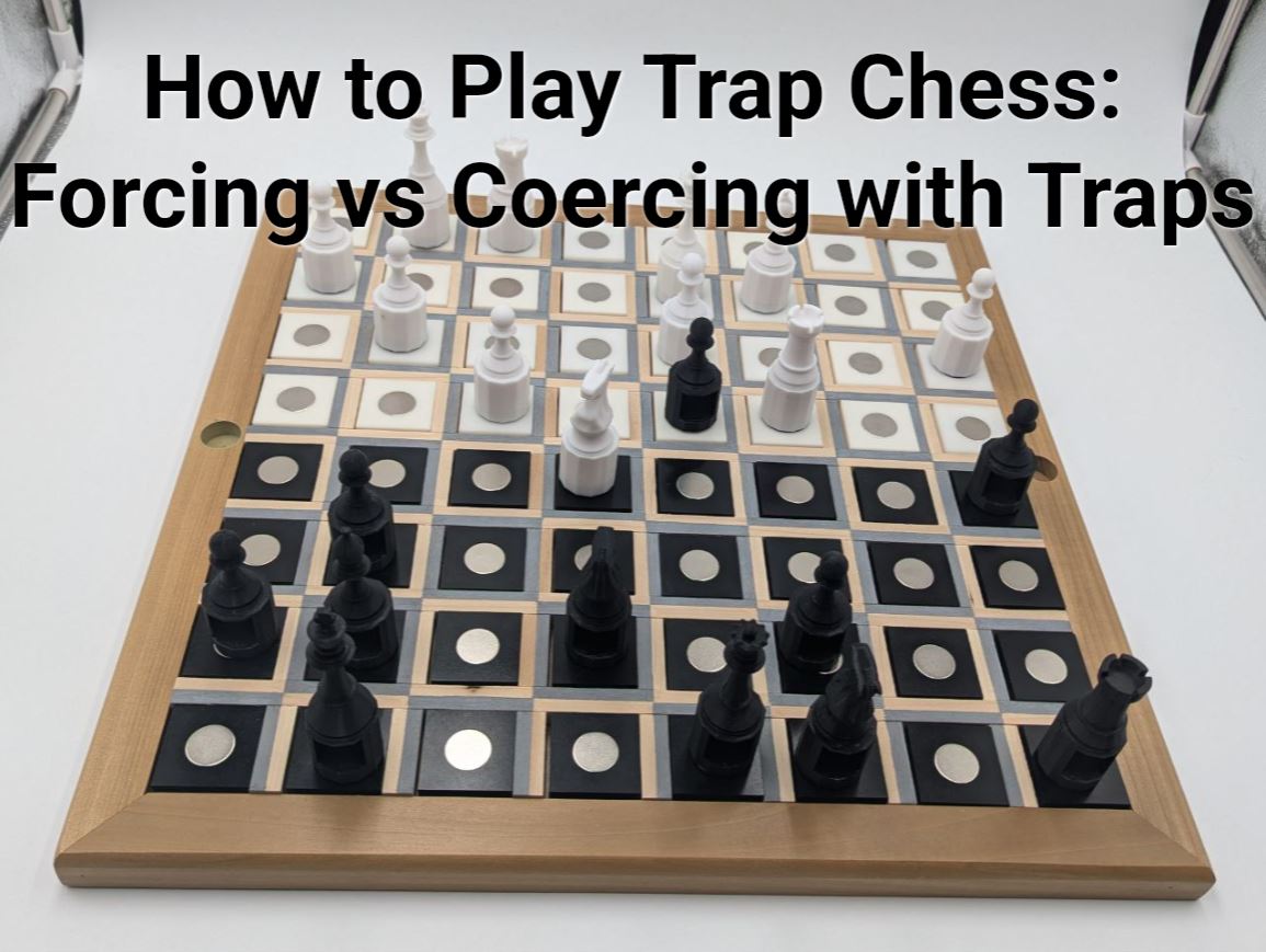 XPlayce's tweet photo. Lesson 21 is advanced! Come see how traps can capture an opponent's chess piece through force!

#TrapChess #GameOfChanceChess #GOCC #learnchess #chess #chessboard #chessplayer #chessgame #chesslover #playchess #chessclass #analysis https://t.co/w3Mk5uPyMp