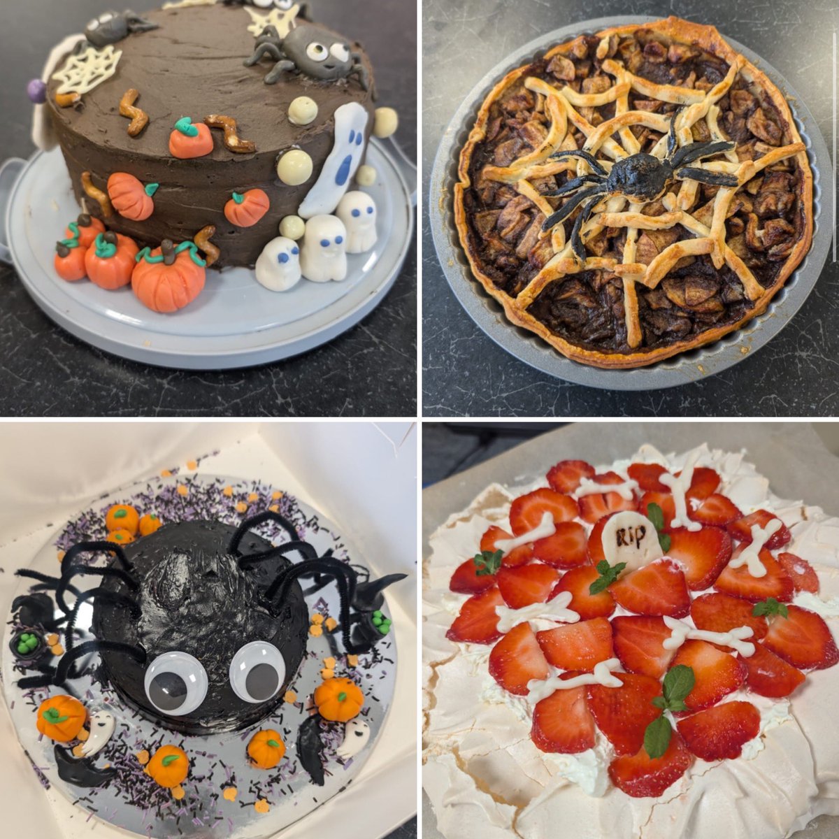 Some of our amazing entries for the spooktacular ‘bake off’ from year 7 &amp; 10 today- wow! Well done to everyone who entered 👻🎃🎂🍰🧁🥮😋