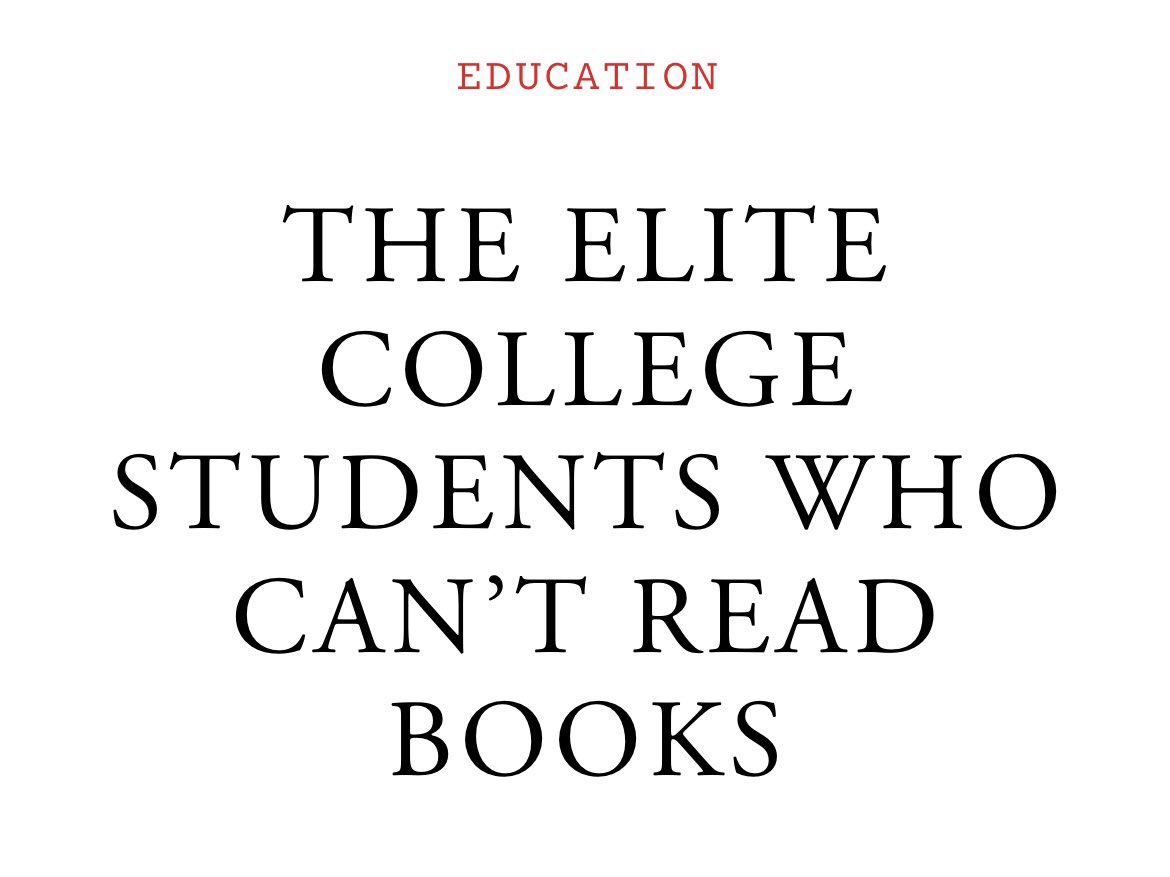 If there are no books at the campus bookstore, fewer and fewer at the library, and endless talk of content, educational resources, and long-form scholarship (instead of, you know, the b-word), is it clear that higher ed wants students to read books?