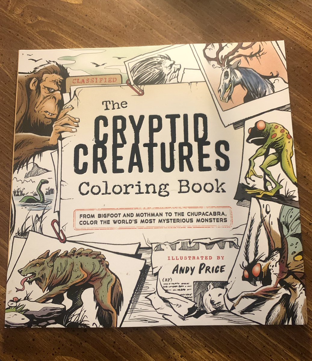 MHuntington7's tweet photo. Wife got this yesterday. I had to ask who it was for: me or the children? It was for me. Thanks, honey! 👹🖍️ #CryptidCreatures @AndyPriceArt #Cryptozoology https://t.co/I0cZFDfLhf