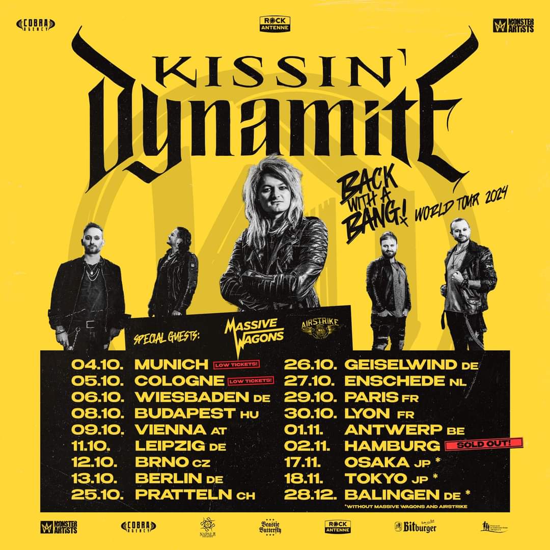 Can't wait to get out on tour with the guys in <a href="/Kissindynamites/">Kissin' Dynamite</a> 

Gonna be a stinker!! 

Sadly we aren't doing the Japan dates! Maybe next time?

#tour #eu #music #live <a href="/rockantenne/">ROCK ANTENNE</a>
