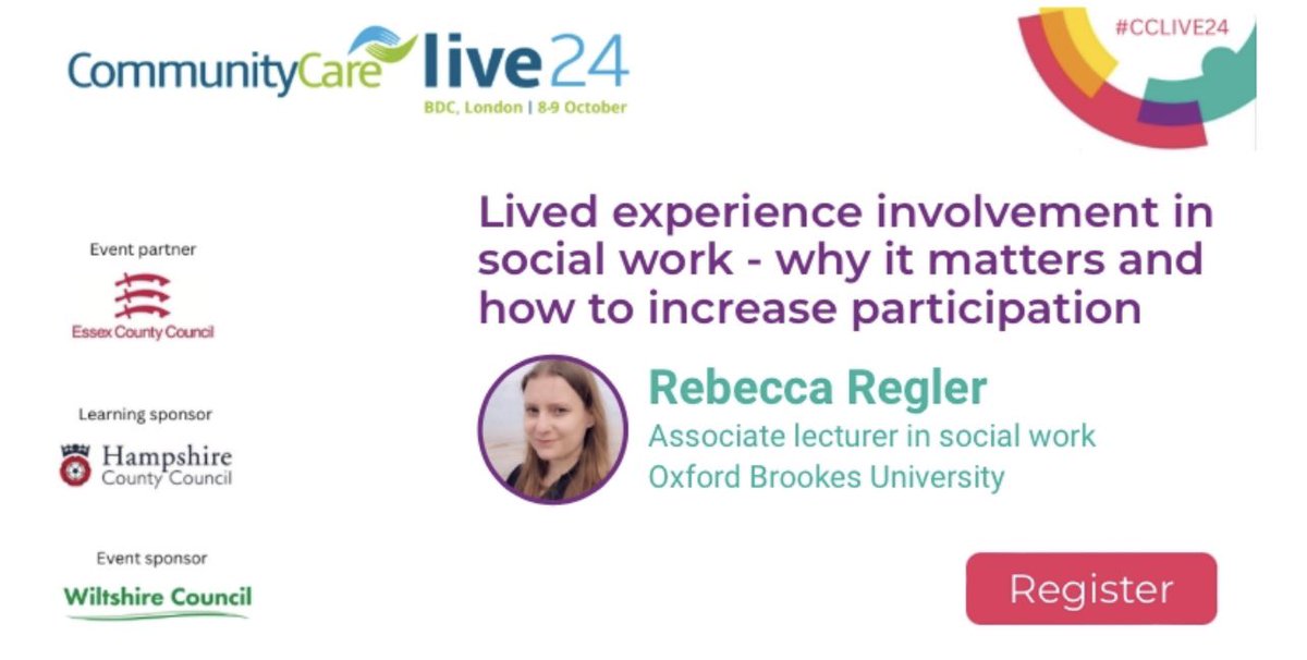 I’m really looking forward to speaking at Community Care Live a week today. It’s not too late to register if you would like to come to the conference bit.ly/CCL24TW #CCLIVE24
