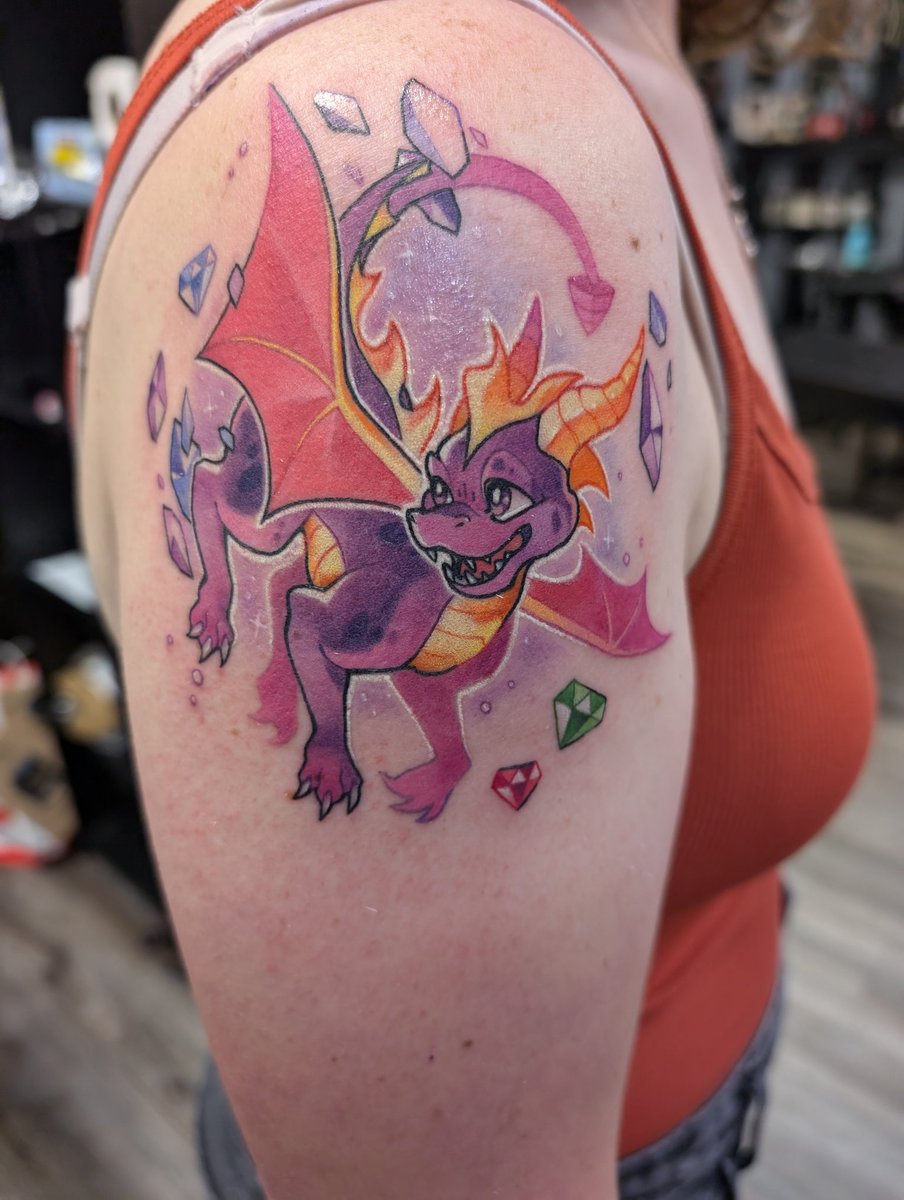 Finally got my Spyro tatt! 🥰🥰