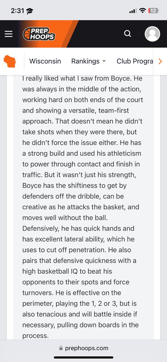 Thanks to everyone that wrote about me and you are very appreciated. I had an amazing weekend with prep hoops and there is more to come .