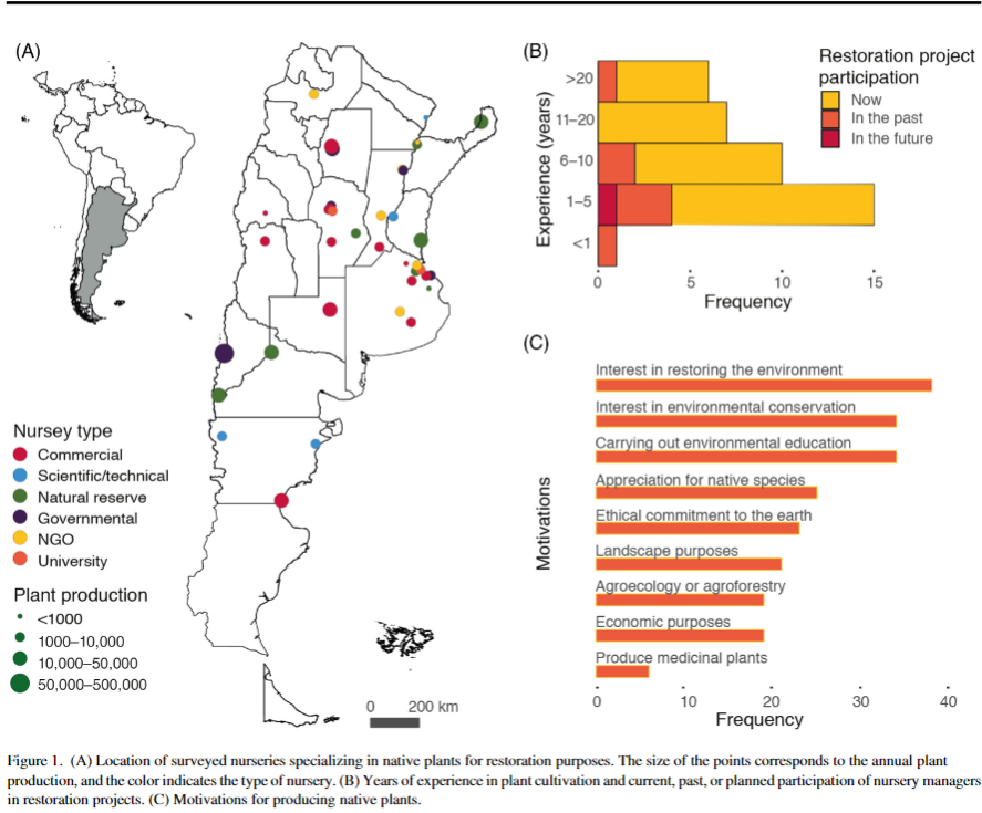 Los viveristas de plantas nativas son cruciales en la restauración. Si bien la comunicación con científicos puede mejorar, su aporte es fundamental en todas las etapas de la restauración, desde la producción hasta la educación ambiental. #REVINA #REA
doi.org/10.1111/rec.14…