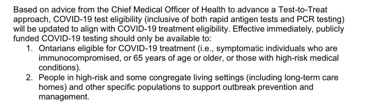 DrGorfinkel's tweet photo. 🚨BREAKING NEWS
Publicly funded COVID-19 TESTING in Ontario 🇨🇦 is LIMITED to only those at HIGHEST RISK
This will…
⬆️ Long COVID
⬇️ Isolation
⬆️ Community spread
⬆️ Risk to those at high risk https://t.co/ZQZcMBPW8N