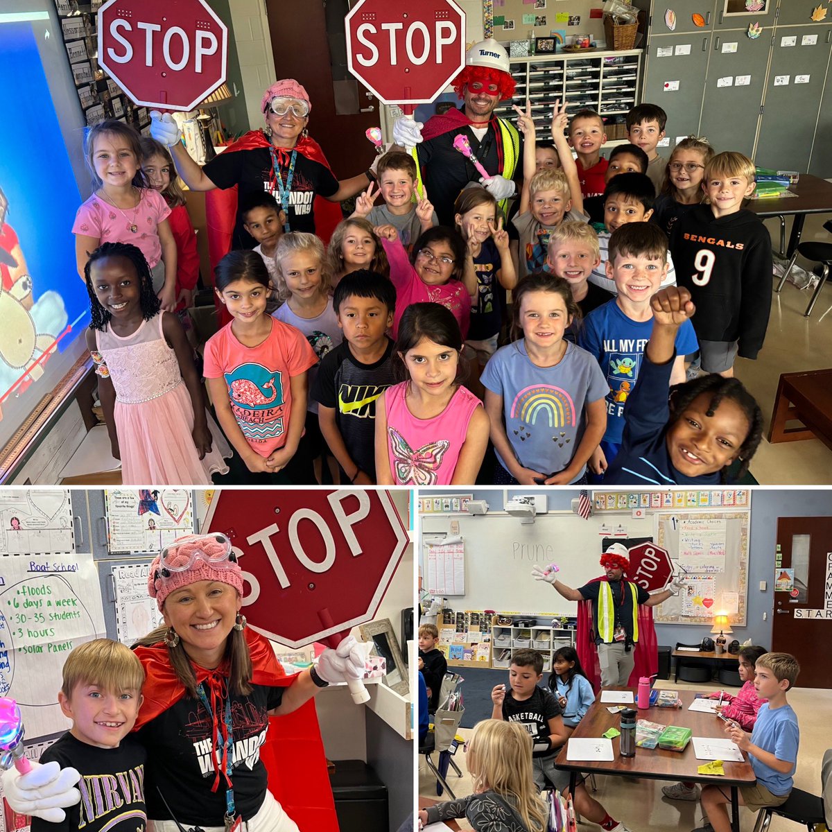 WyandotECS (@wyandotecs) on Twitter photo Our <a href="/WyandotECS/">WyandotECS</a> Students got to meet superheroes 🦸♂️ 🦸♀️ Captain Overpass & his sidekick Bridget today for exceeding our PBIS goal of 3200 🌟 for September!! We show respect, responsibility, safety, & problem solving to build bridges across our building! #TheWyandotWay 💫♥️ Our <a href="/WyandotECS/">WyandotECS</a> Students got to meet superheroes 🦸♂️ 🦸♀️ Captain Overpass & his sidekick Bridget today for exceeding our PBIS goal of 3200 🌟 for September!! We show respect, responsibility, safety, & problem solving to build bridges across our building! #TheWyandotWay 💫♥️