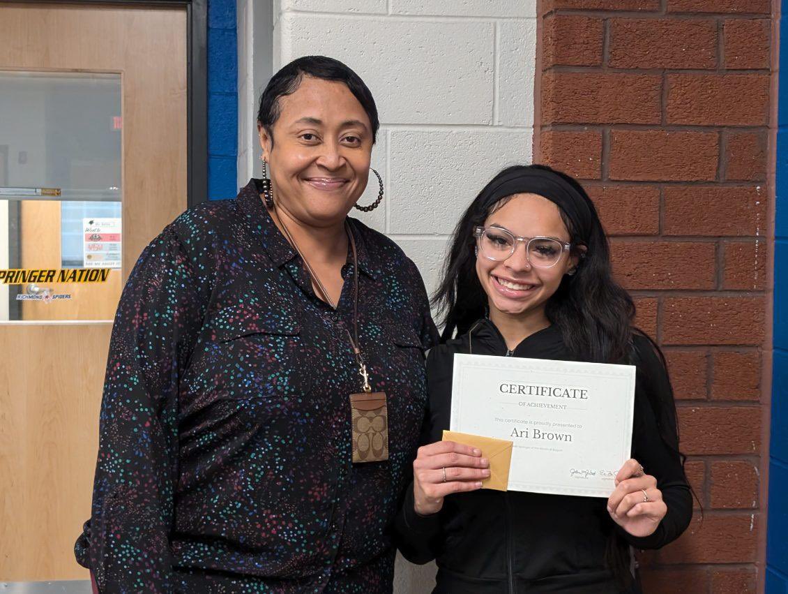 evabaileygreene's tweet image. We would like to congratulate the @WeAreHSHS FARR student and staff member for the month of October. We are sending a shout out to Ari Brown & Mrs. Artis-ABlack. We appreciate their hard work!@jbostonedu @Vtss_ric @HSHS_Principal @JoAnaMJSmith