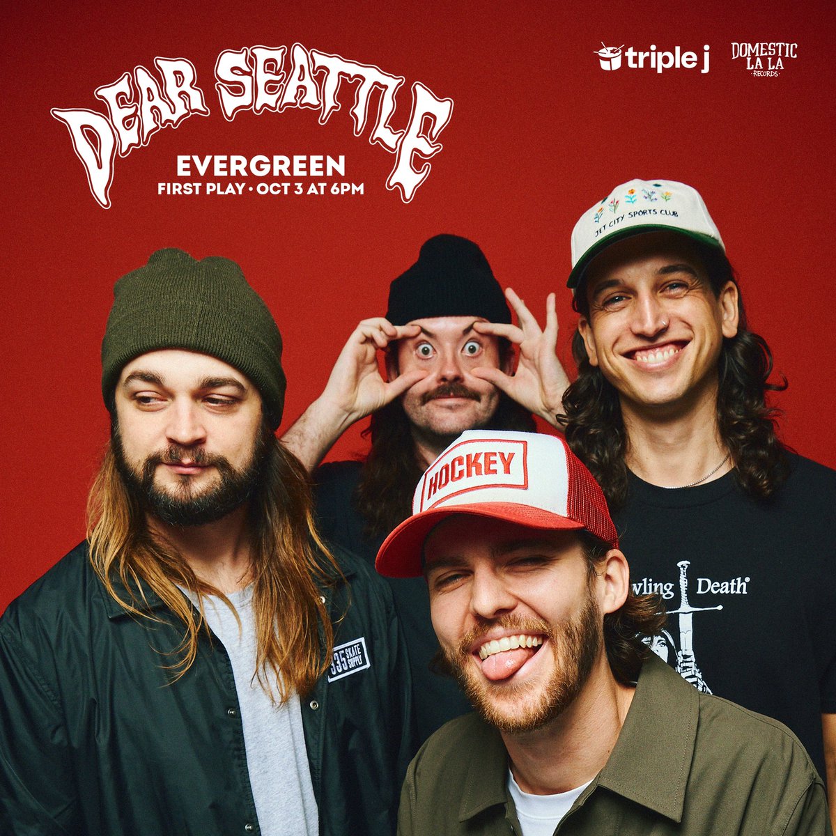 EVERGREEN 👊 OUT OCT 3RD! Hear it for the first ever time on <a href="/triplej/">triple j</a> Drive from 6pm tomorrow, and check back here when you’re done if you know what’s good for you. There’s something BIG waiting in the wings 👀 Any guesses?