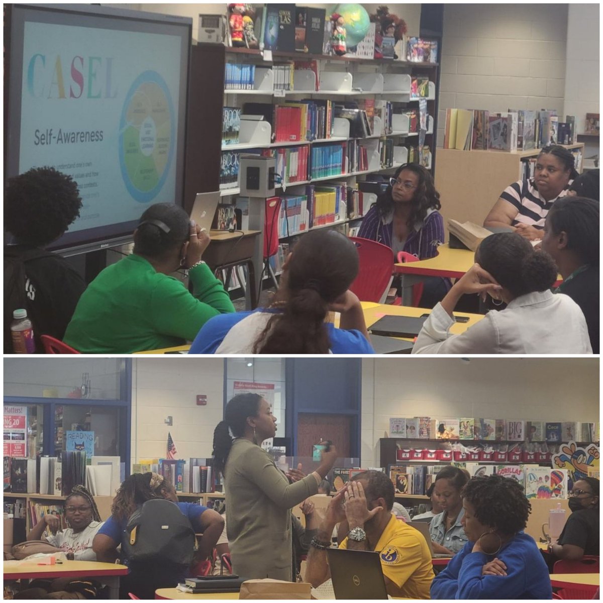 APRDolphinScott's tweet photo. @RandolphDolphin @APhilipRandolp7 A big thank you to Mrs. Jewelisa Blanks,co-founder of Gifts of Joy, for helping transform Randolph into a sensory-informed community through an engaging presentation. https://t.co/WDS64IXkTd