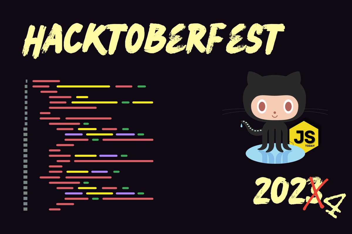 TodayJavascript's tweet image. #hacktoberfest is here! We're giving away #javascript stickers to participants. :)
javascripttoday.com/blog/hacktober…