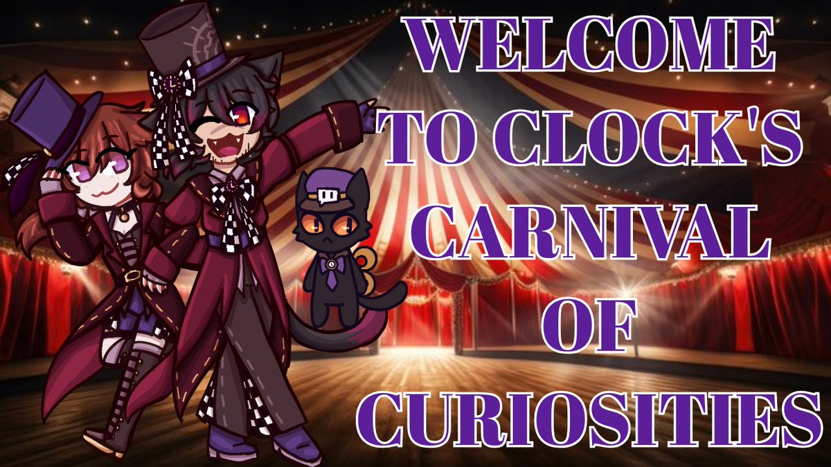 ALRIGHT HELLO!
For Halloween this year we're asking you the community to draw ANY character altho we do encourage your own OCs to join Clocks Carnival! From whimsical performers to Spooky, Scary Freakshows to just enjoying the carnival itself! 1/2