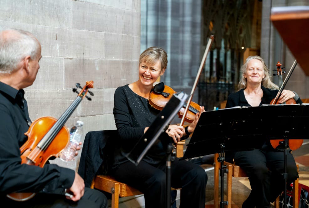 So pleased with these pics of us playing in <a href="/HFDCathedral/">Hereford Cathedral</a> the other day . #ceremonymusic #livemusic