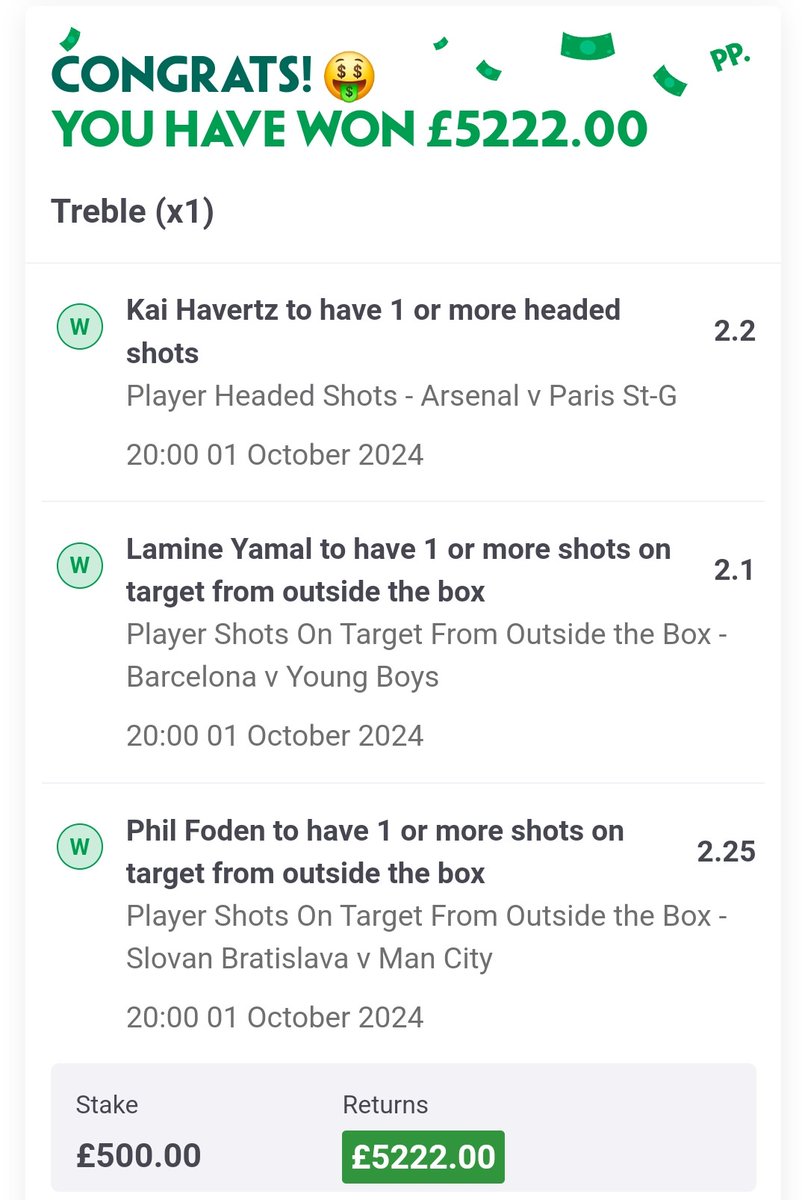 livsfootytips's tweet image. BOOM..ANOTHER HUGE WIN! 🍾

Our 10/1 bet builder landed in the first half! Data led decisions returning a huge profit again 😍

Who wants more winners tomorrow? You know what to do! 👇

Follow 🤝
Like ❤️
Retweet 🔃