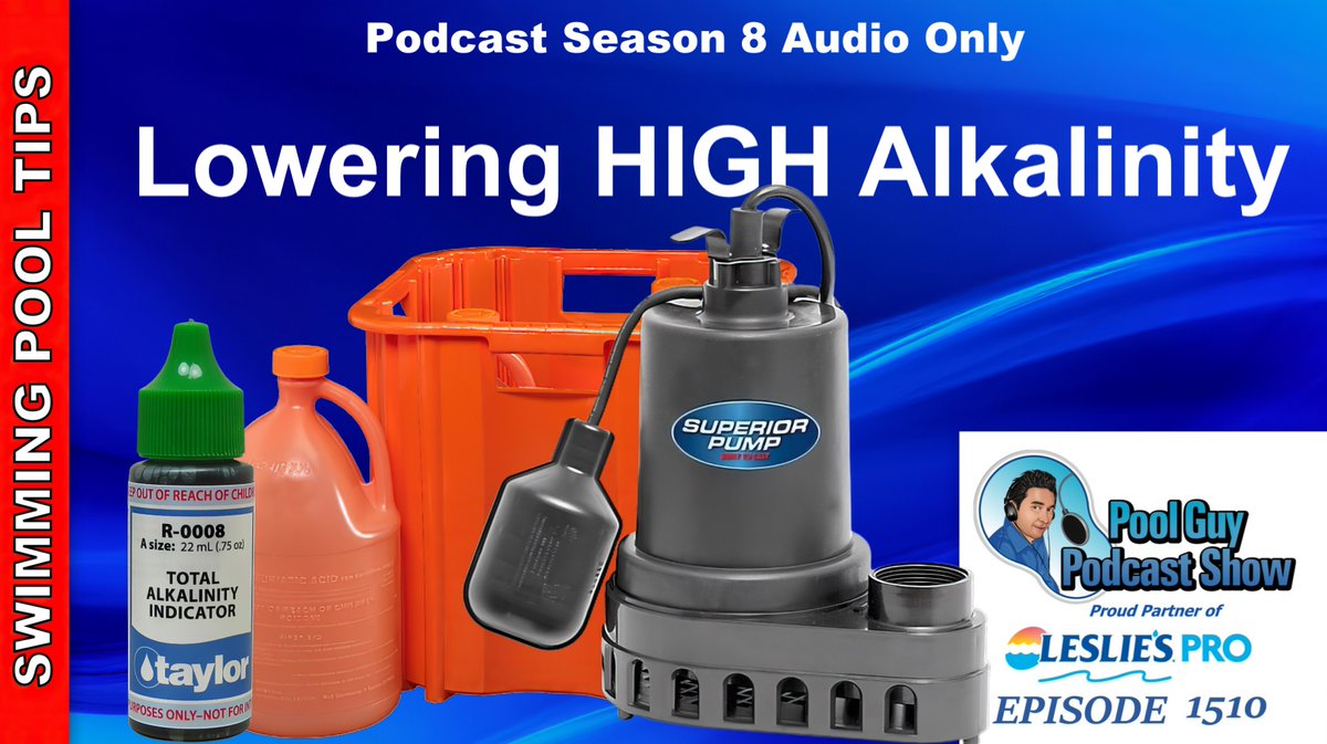 Here are some effective ways to lower your swimming pool's Alkalinity. youtu.be/ISXXWTyg-lg