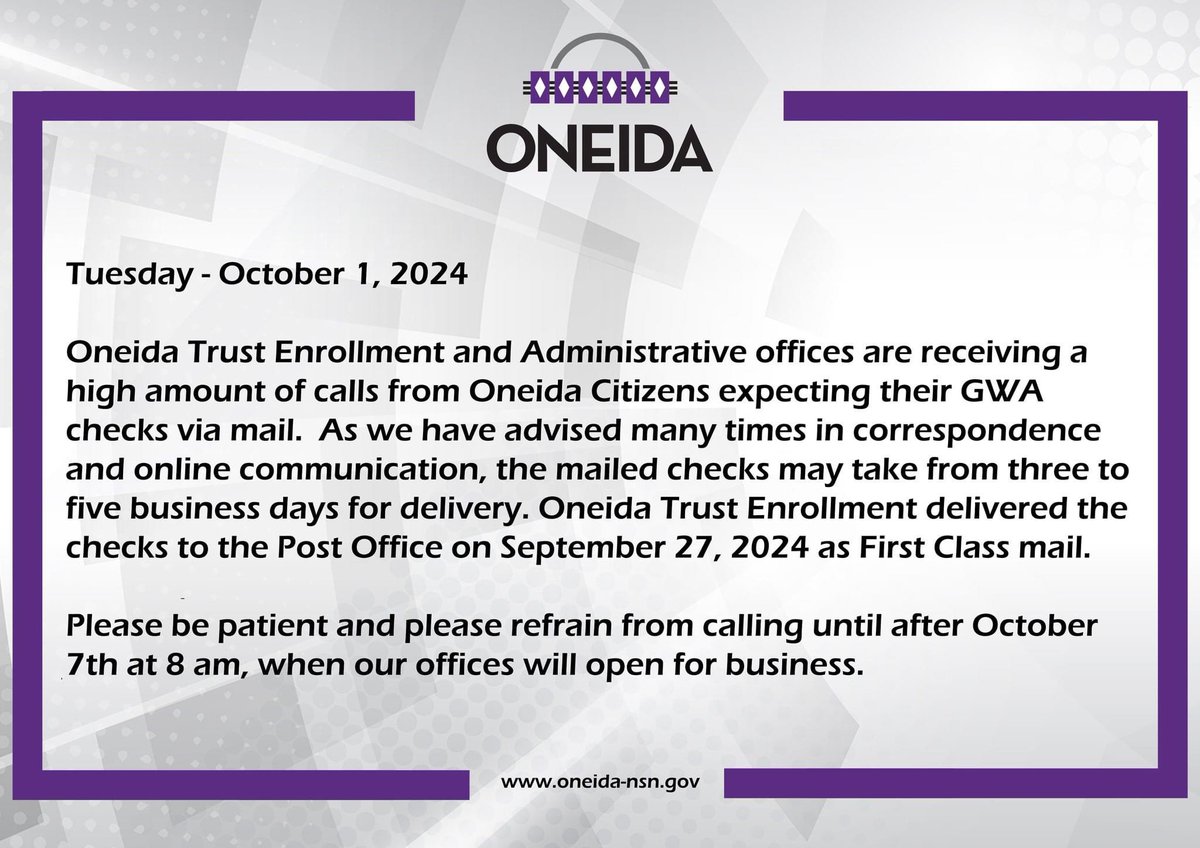 Oneida Nation (@oneidanationwi) on Twitter photo 