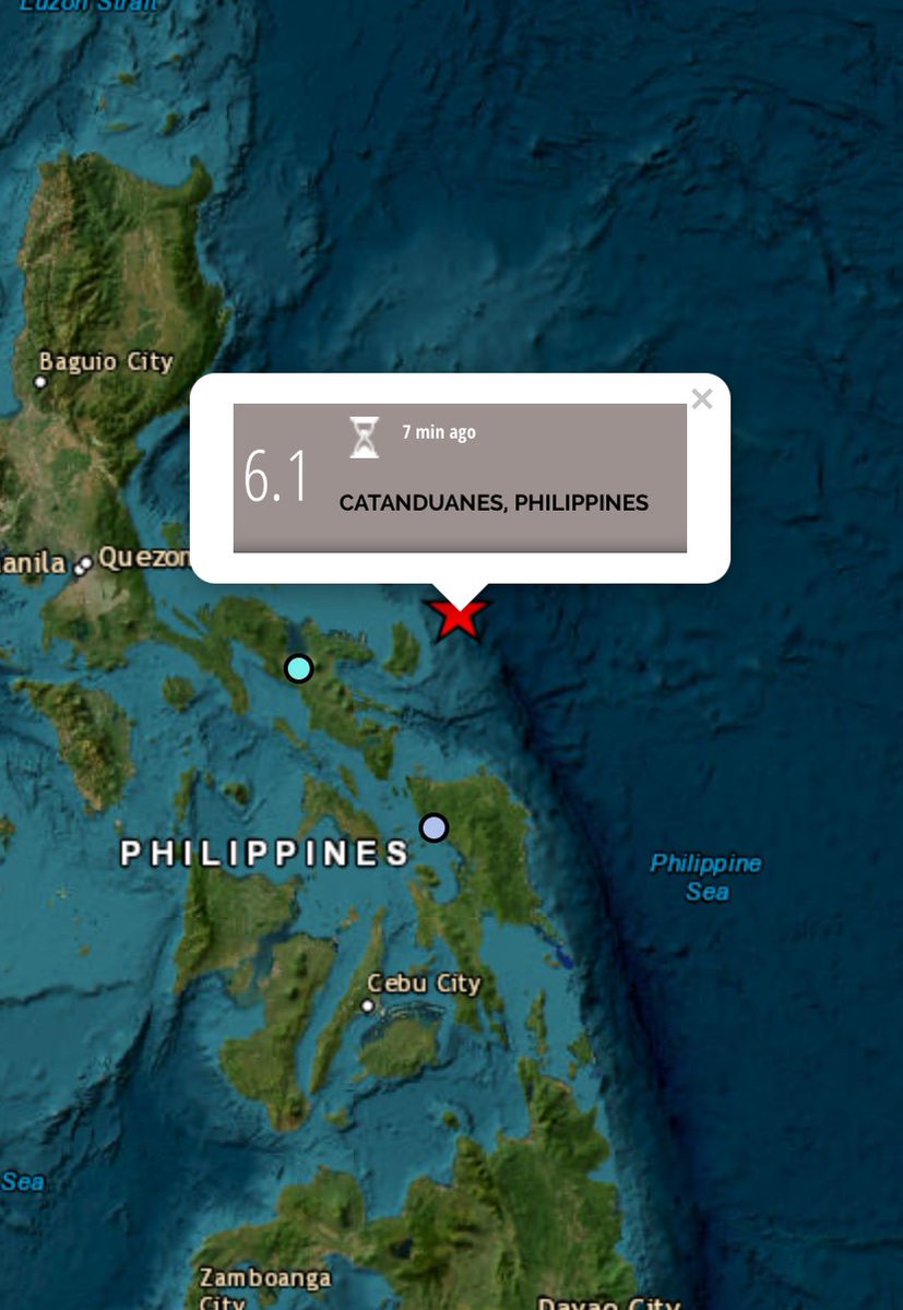 volcaholic1's tweet image. Prelim M6.1 earthquake hits Catanduanes, Philippines…