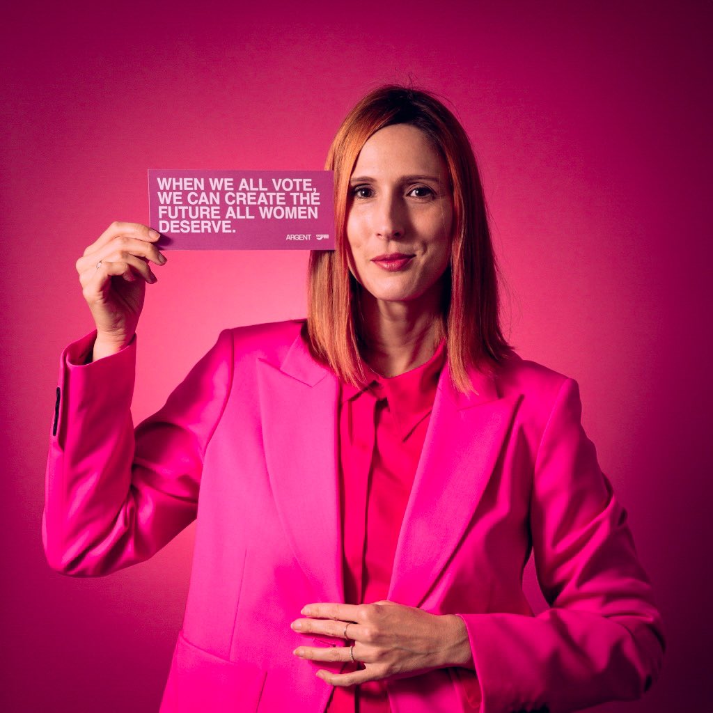 “When we all vote we can create the future all women deserve.”