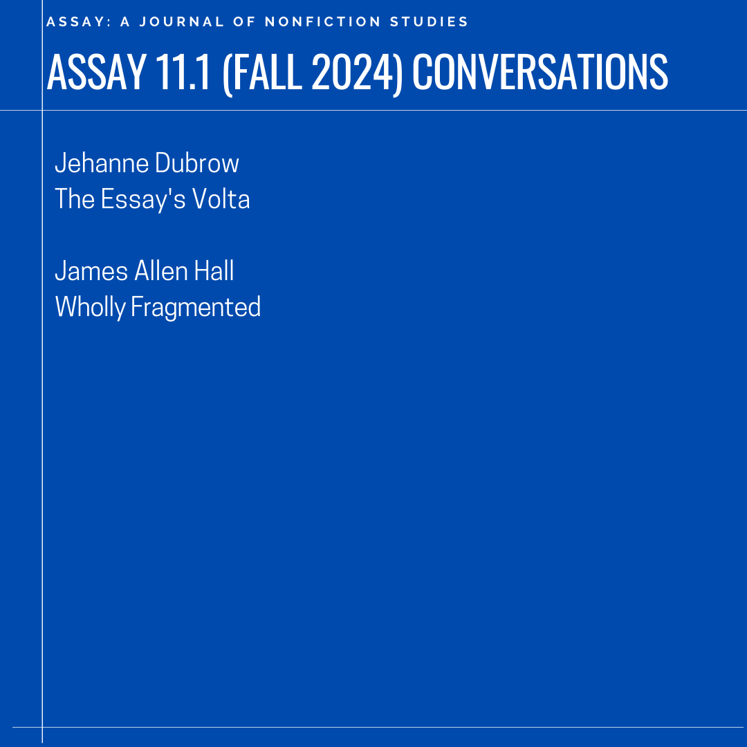 Assay: A Journal of Nonfiction Studies tweet media