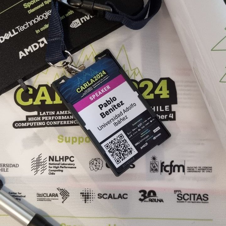 Encantado de presentar junto a <a href="/krappleo/">Leonardo Krapp</a> nuestro trabajo sobre #FARGO3D en #CARLA2024. Luego de 10 años, aún nos encontramos a la vanguardia en el uso de #GPUs en simulaciones astrofísicas. Agradezco a los organizadores y a quienes han contribuido al desarrollo de FARGO3D.