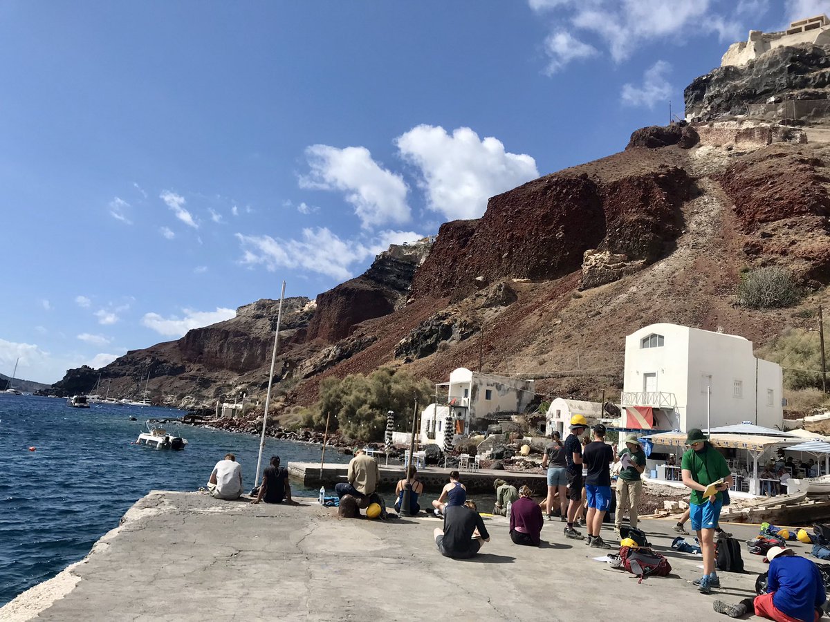 Tamsin Mather (@tamsinmather) on Twitter photo Day 3 of <a href="/OxUniEarthSci/">Oxford Earth Sciences</a> Santorini field trip is all about comparing the stratigraphy in different parts of the island and thinking about how we solve the 3D jigsaw of the volcano’s eruptive history Day 3 of <a href="/OxUniEarthSci/">Oxford Earth Sciences</a> Santorini field trip is all about comparing the stratigraphy in different parts of the island and thinking about how we solve the 3D jigsaw of the volcano’s eruptive history