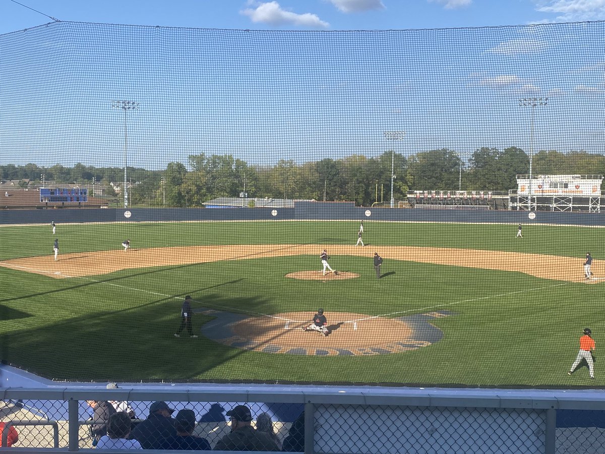 Game 1 is underway! Blue is running <a href="/JakeWil06021001/">Jake Wilson</a> out to the hill while Orange goes with <a href="/BlakeScales05/">Blake Scales</a>