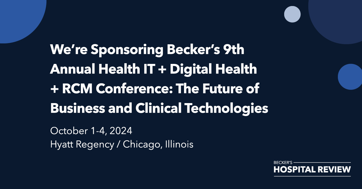 augmedix's tweet photo. Join #Augmedix at Becker's HIT! Dr. John Doulis will discuss how generative AI is transforming clinical practice on Thu, Oct 3. 

Schedule a meeting to see a live demo or stop by our table in the Grand Ballroom Foyer. #BeckersAnnualHITRCM https://t.co/H91Au47sIF