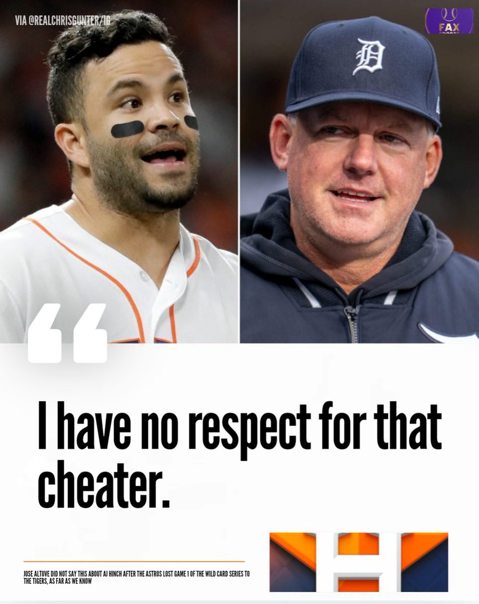 MLBONFAX's tweet photo. Jose Altuve had WORDS for AJ Hinch after the Tigers took Game 1 👀 https://t.co/lpGOtugpBc
