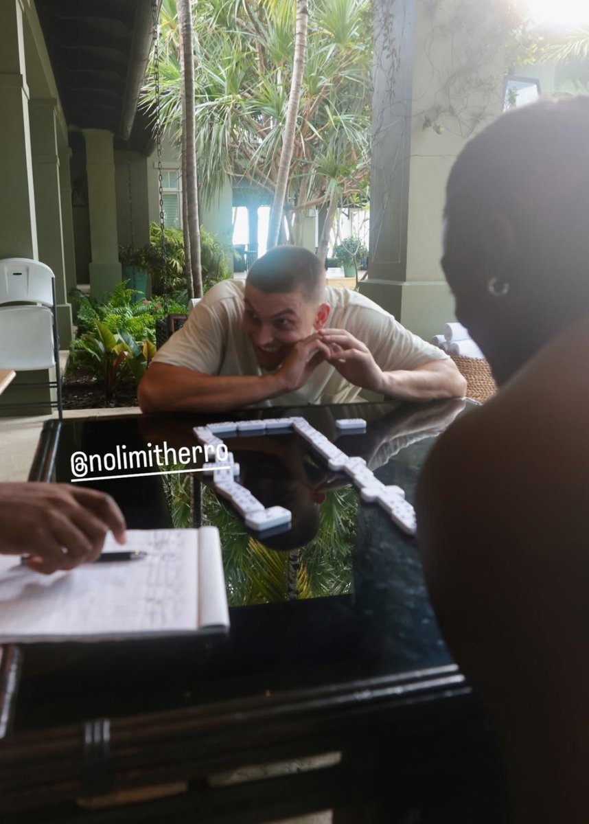 HeatvsHaters's tweet photo. Herro got the dominoes invite ���� https://t.co/iFWtLbeLix