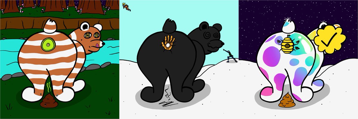 These bears have gladly found a new home. Congrats <a href="/goose13man/">ꁅꂦꂦꌚꈼ🪿</a> &amp; <a href="/narrrf12345/">Narrrf 🇦🇹</a> 🥳🥳