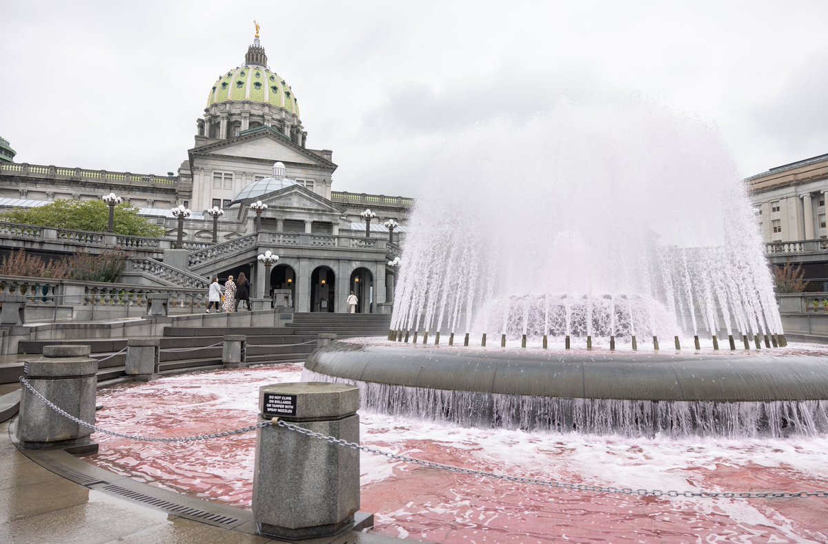 I'm always proud to join my colleagues to kick off Breast Cancer Awareness Month! 

Each year, the Capitol fountain is turned pink for Breast Cancer Awareness Month, and we come together to support all whose lives have been touched by the disease.