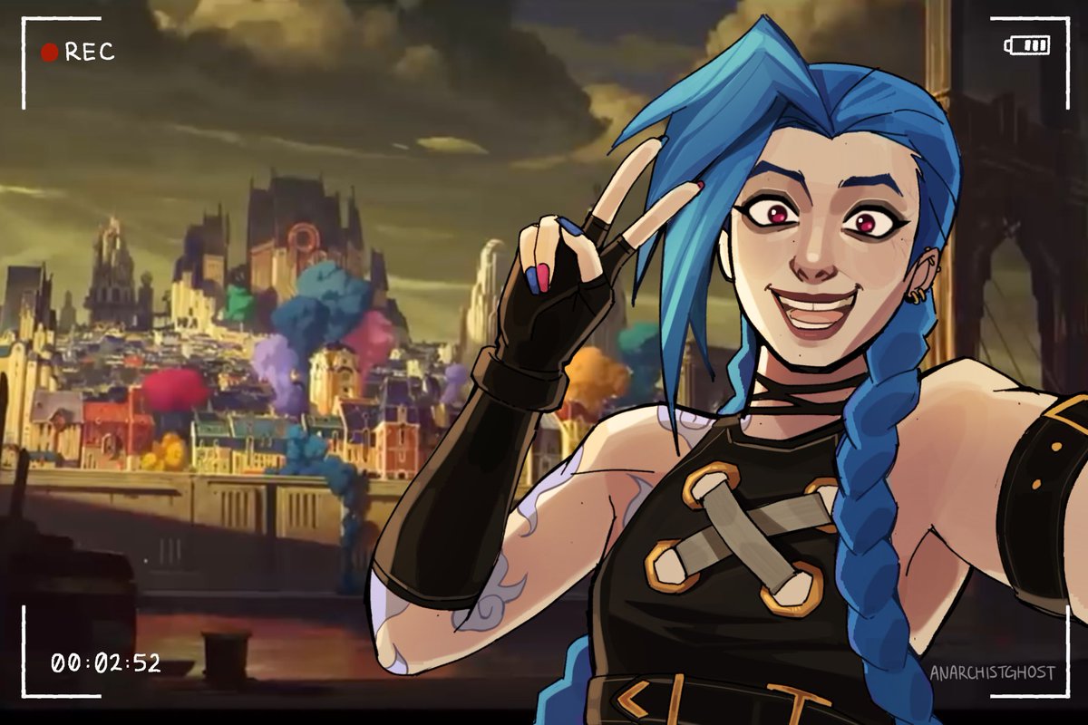 BYE BYE PILTOVER!!! #Jinx #Arcane #Arctober