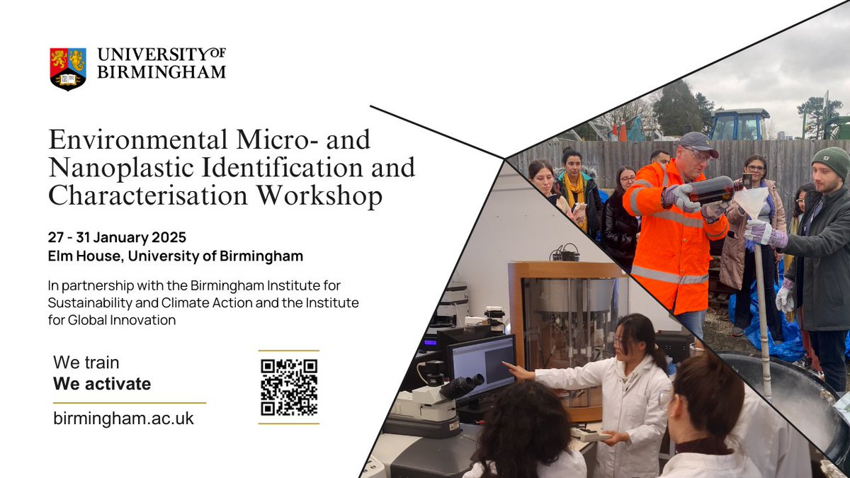 stefankrauseh2o's tweet image. Interested in learning how to extract, identify and characterise micro- and nanoplastics in the environment? We still have a few places in our 2nd international training course in January 2025 remaining (sign up through the QR code):