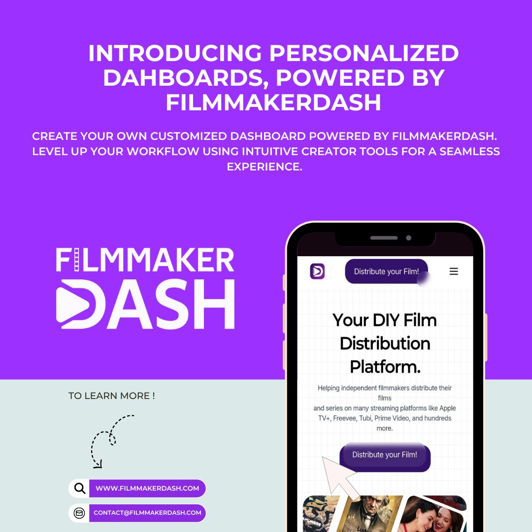 FilmmakerDASH's tweet image. 🎬 Introducing Personalized Dashboards by FilmmakerDASH!

Elevate your workflow with custom dashboards tailored to your needs. 

Ready to level up? Visit filmmakerdash.com or email us at contact@filmmakerdash.com for more info! ✨

#FilmmakerDASH #DashboardTools