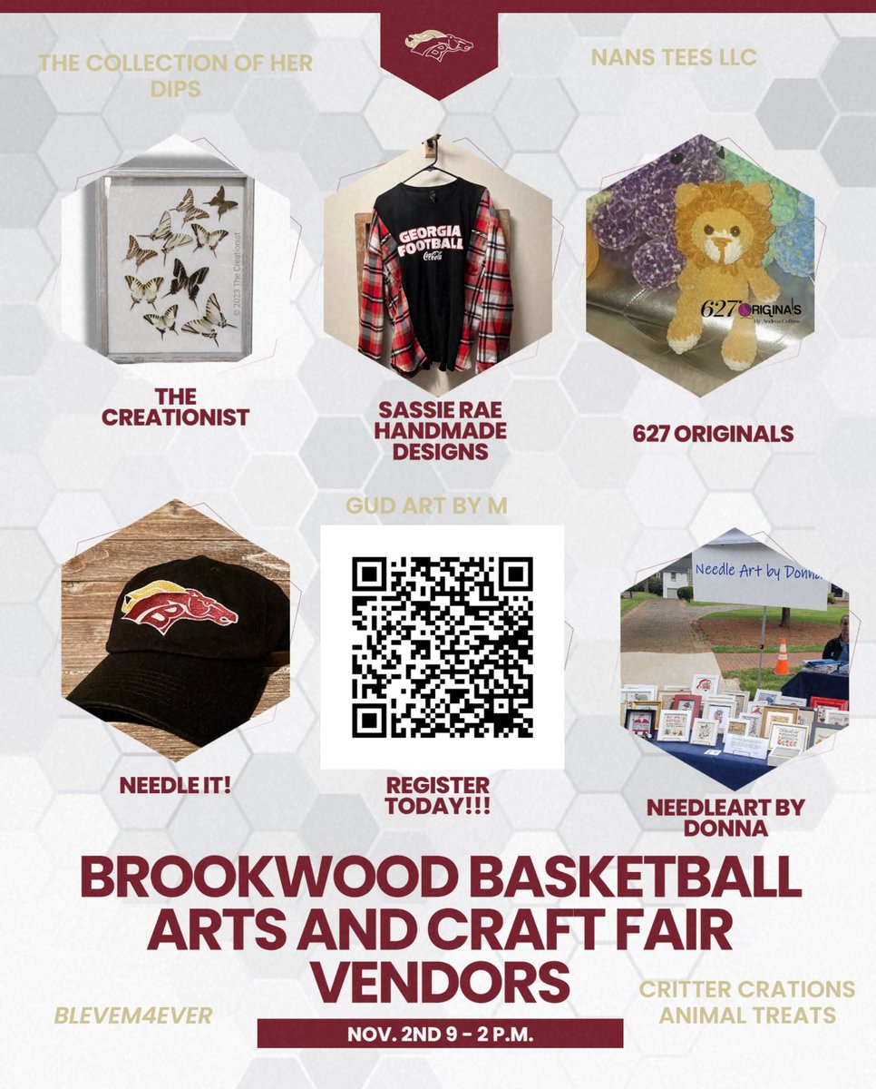 Don’t forget to sign up for our Annual Arts and Crafts Fair! Below are some of our vendors who already signed up!