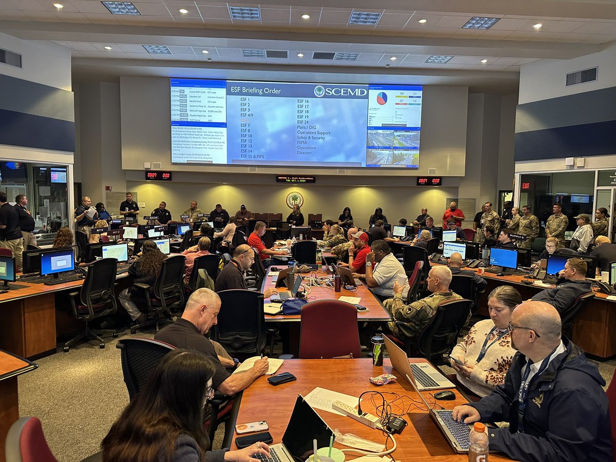 NEWS RELEASE: As cleanup efforts remain in full effect and utility crews work diligently to restore power and deliver essential resources to the areas hit the hardest, state agencies are asking residents to be patient.

Read more: scemd.org/news/update-on…